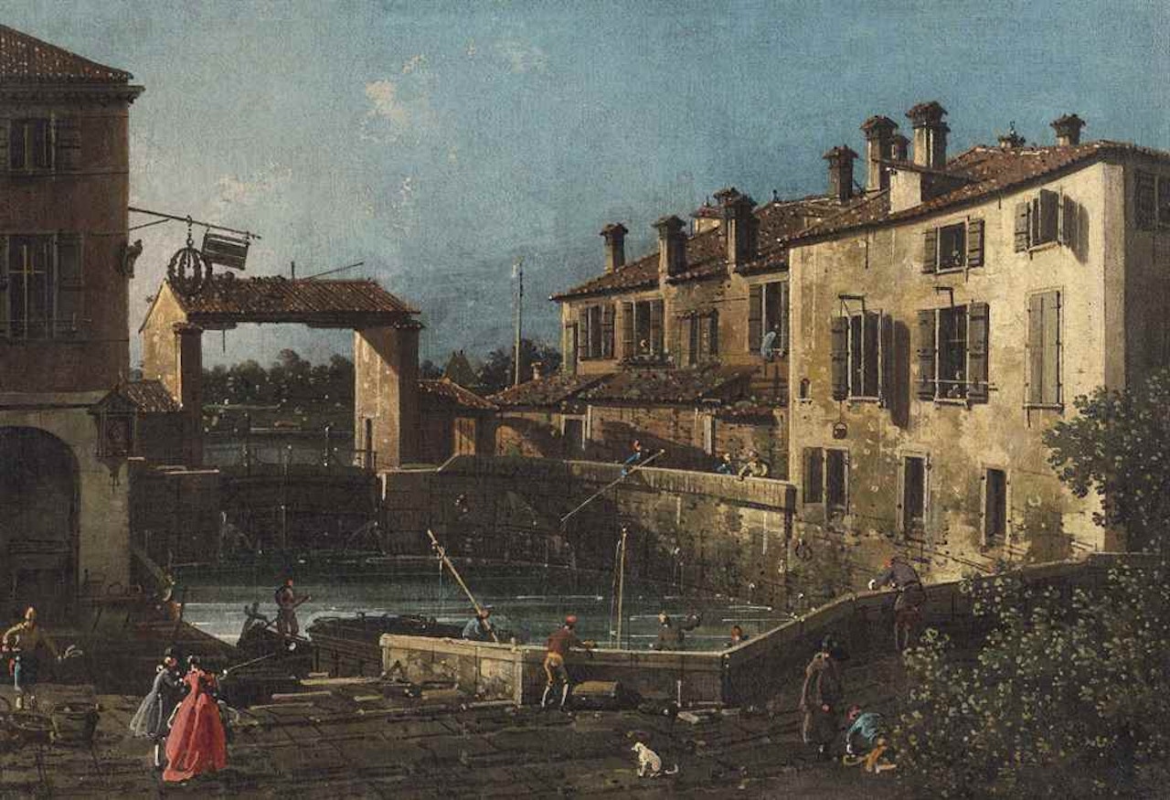 Dolo, on the Brenta by Canaletto