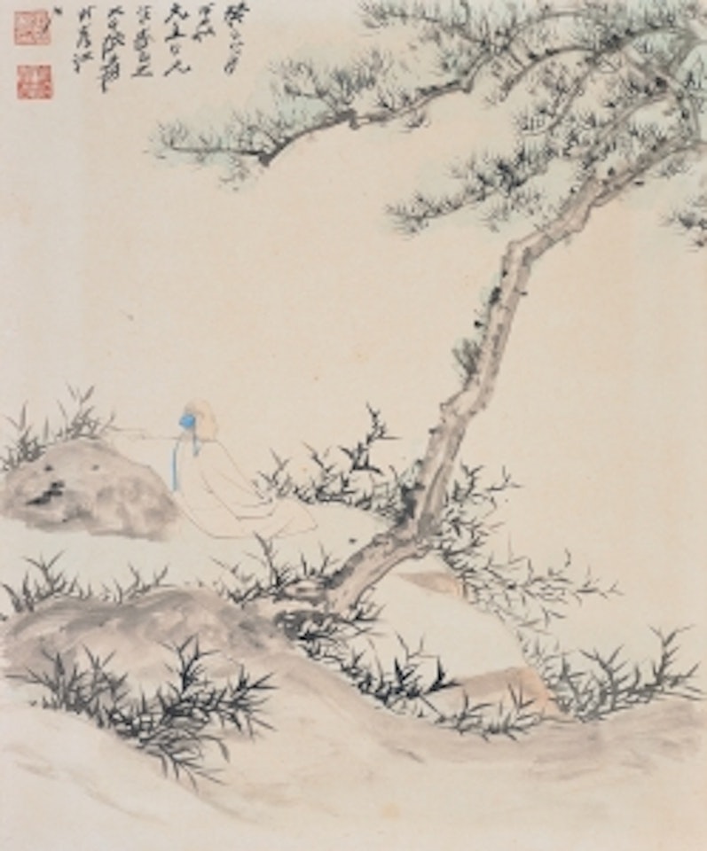 UNDER THE PINE TREE by Zhang Daqian