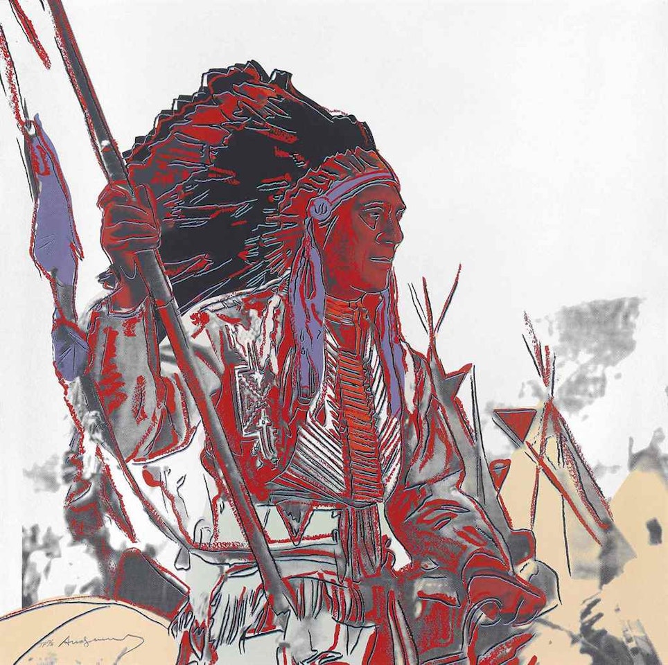 War Bonnet Indian, from: Cowboys and Indians by Andy Warhol