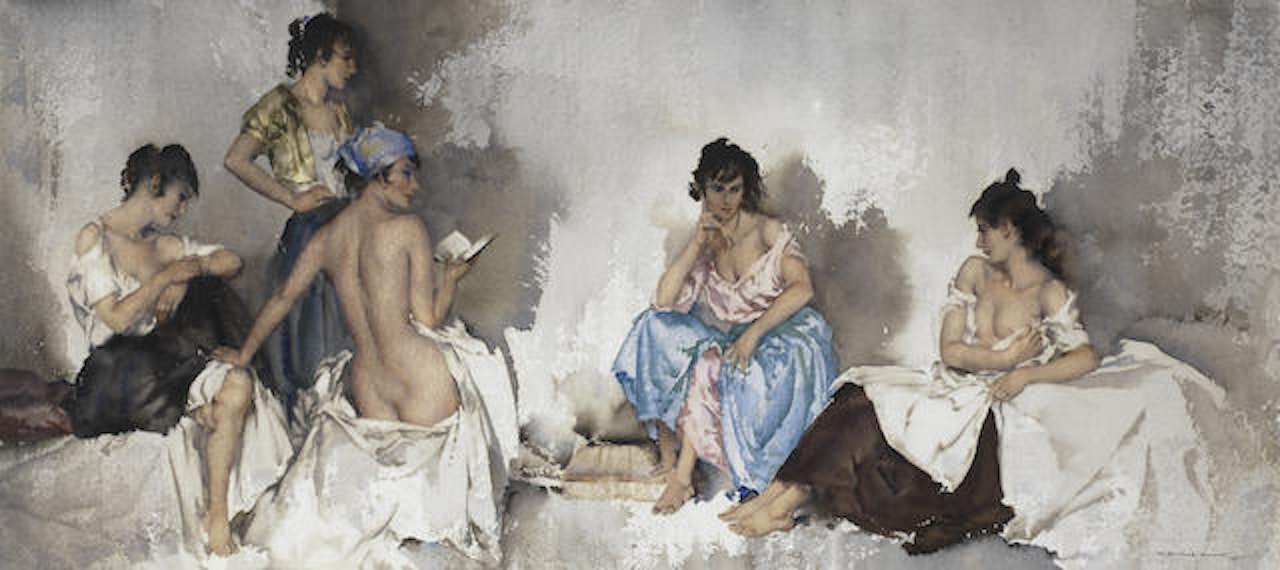 Five studies of Cecilia by William Russell Flint
