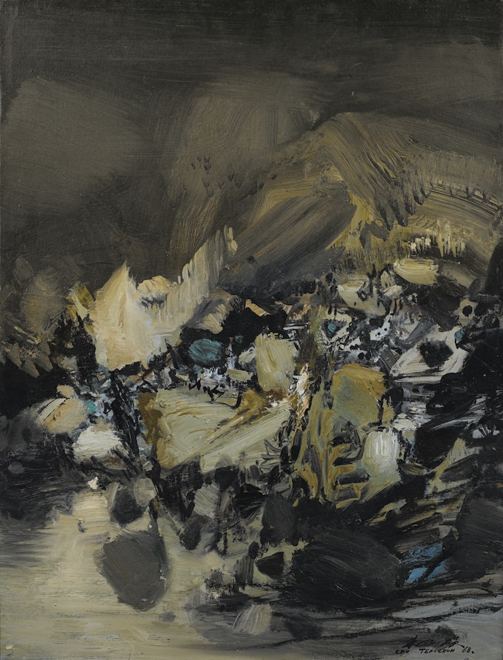COMPOSITION N°295 by Chu Teh-Chun