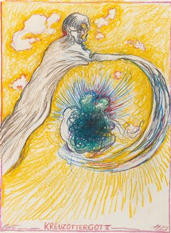 ‘Kreuzottergott’ by Gunter Brus