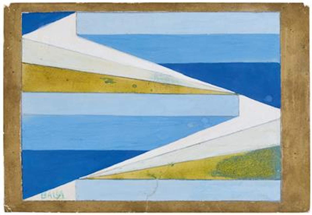 Studio per mosaico (con motivo compenetrato) by Giacomo Balla