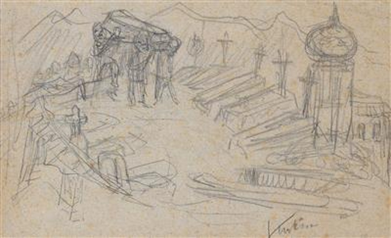 “Selbstmörderfriedhof” [Suicide Cemetery] by Alfred Kubin