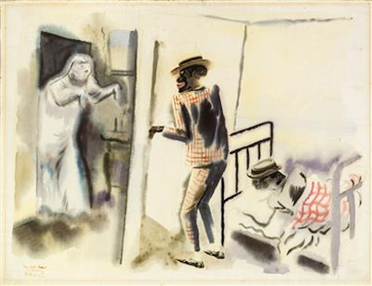 Burlesk, 42nd Street by George Grosz