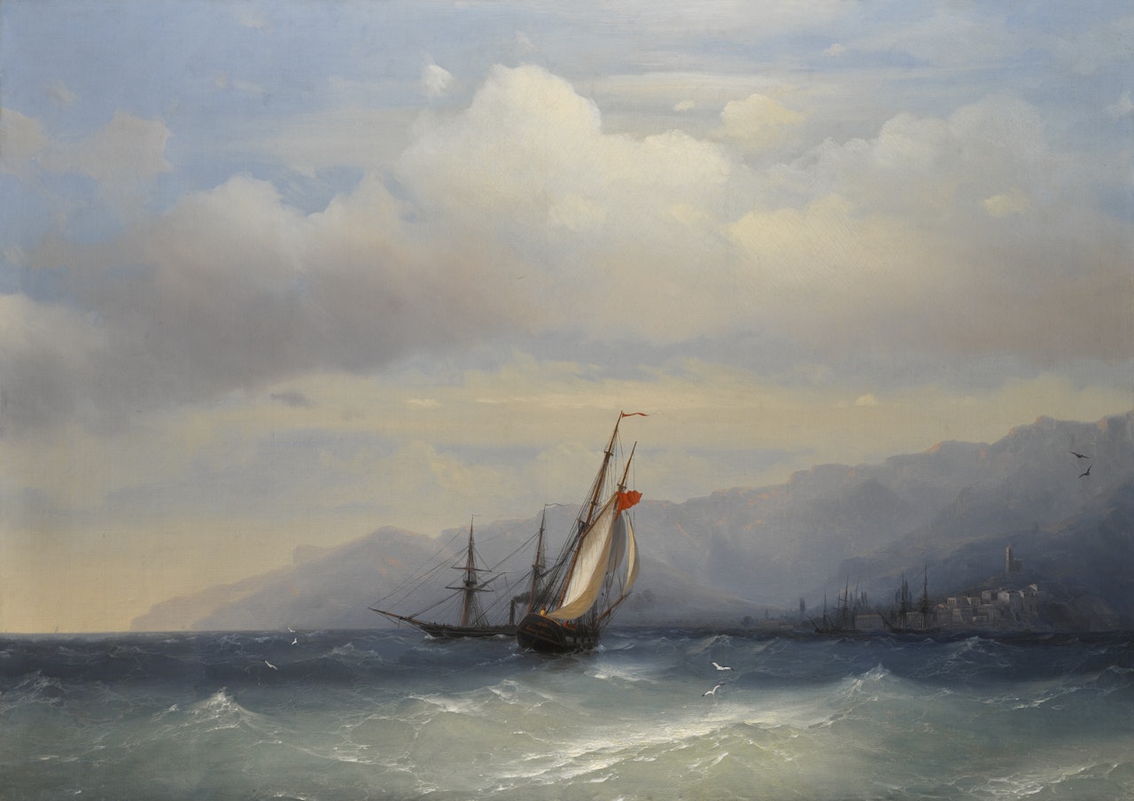 THE COAST AT YALTA by Ivan Konstantinovich Aivazovsky