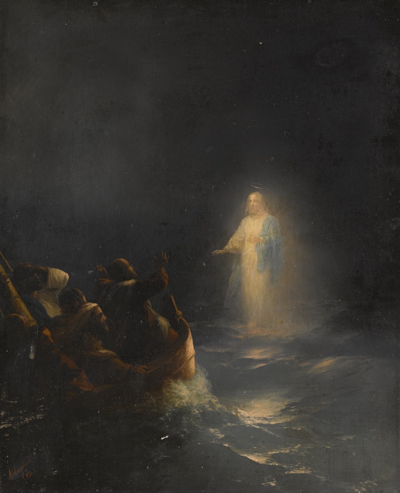 JESUS WALKS ON WATER by Ivan Konstantinovich Aivazovsky