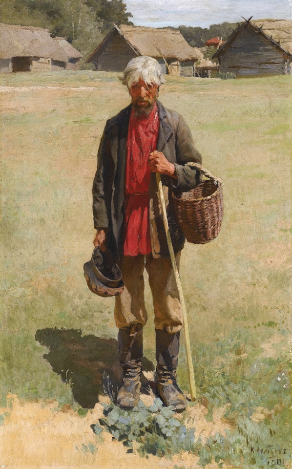 PORTRAIT OF A PEASANT by Russian School