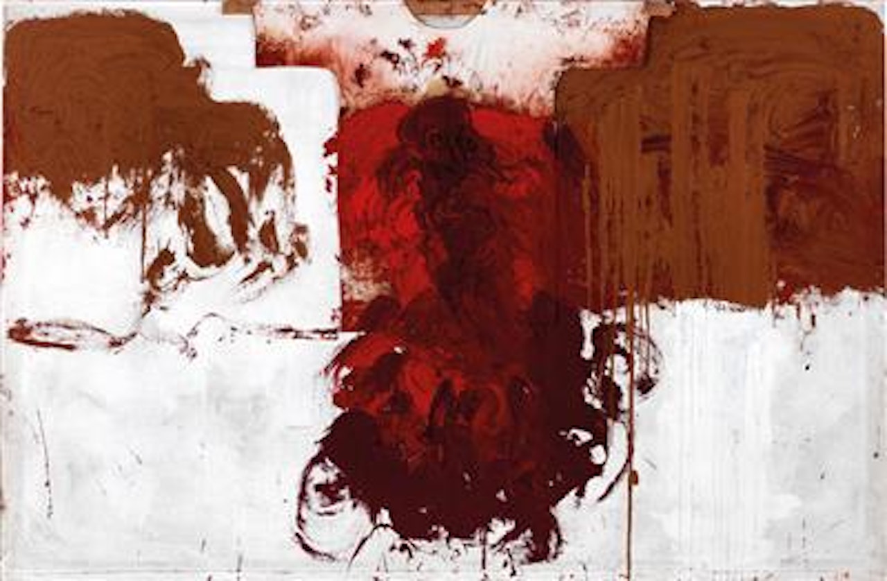 Station of the Cross with painter’s shirt, by Hermann Nitsch