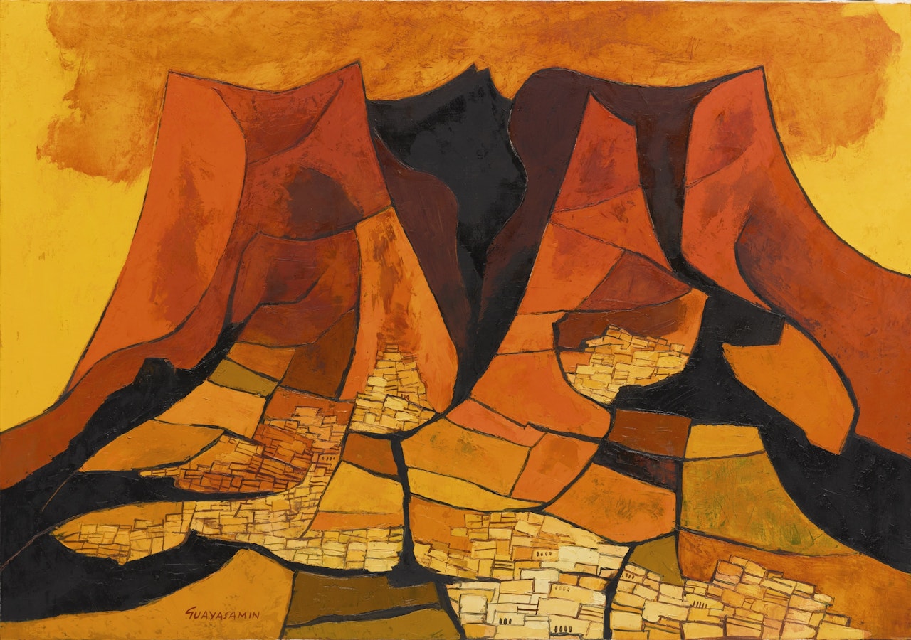 PAISAJE DE QUITO by Oswaldo Guayasamin