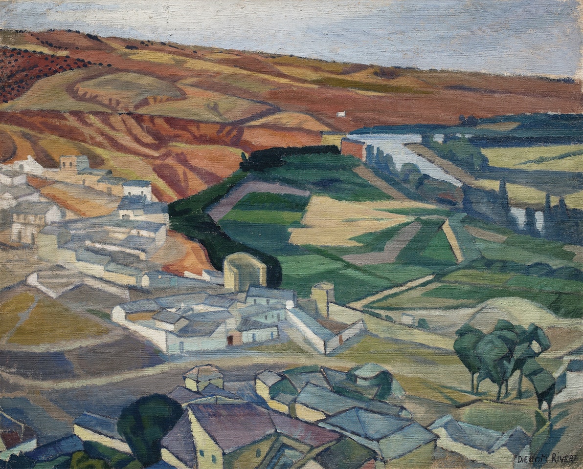 PAISAJE CERCA DE TOLEDO by Diego Rivera