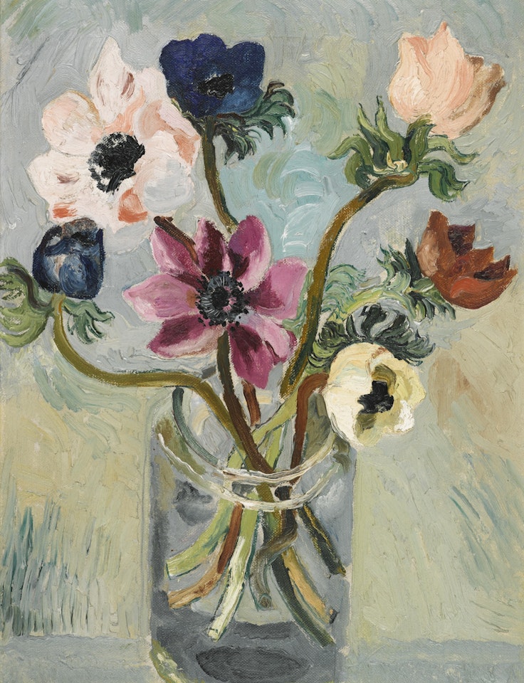 ANEMONES IN A GLASS JAR by Christopher Wood
