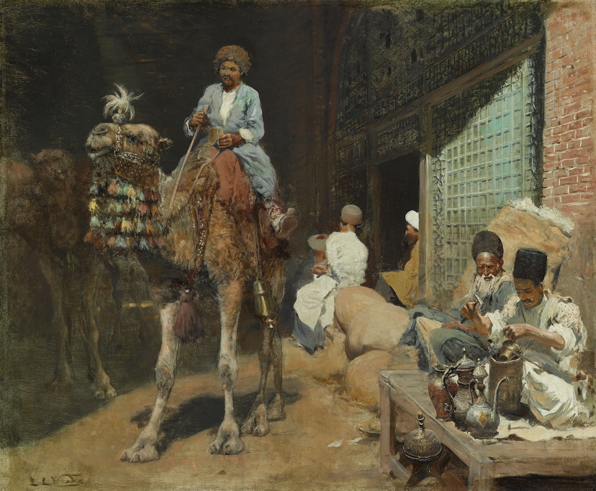 A MARKET IN ISPAHAN by Edwin Lord Weeks