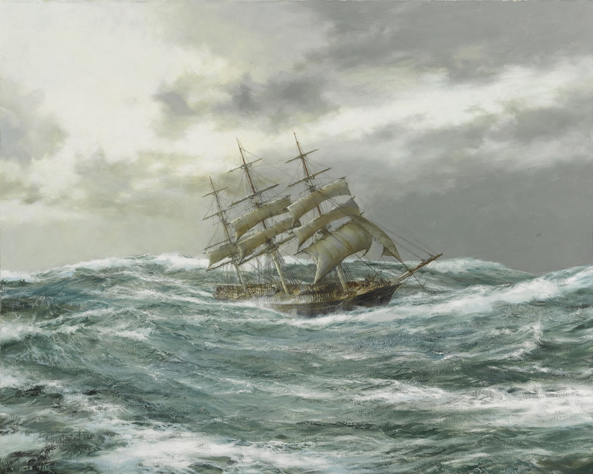 THE CAPE HORNER, THE CUTTY SARK by Montague Dawson