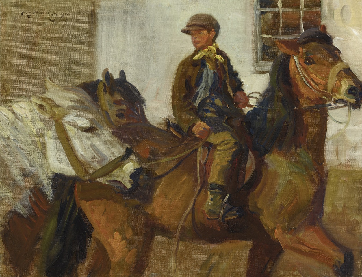 THE FALCON INN, COSTESSEY by Alfred James Munnings
