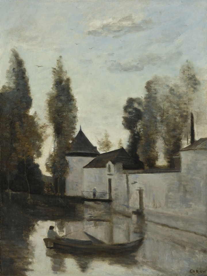 BEAUNE LA ROLANDE. LE CHÂTEAU DE LA MOTTE-BASTILLE by Jean Baptiste Camille Corot