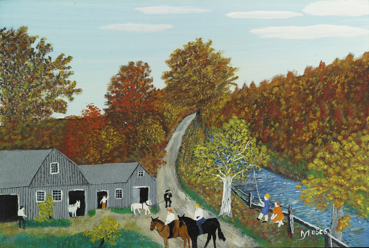 OCTOBER by Grandma Moses