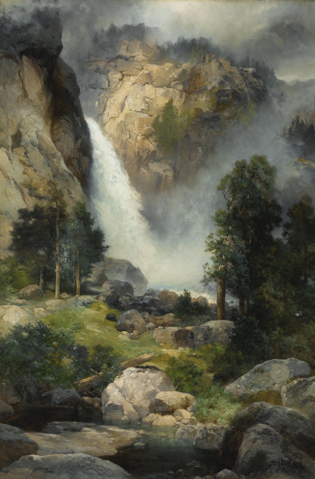 CASCADE FALLS, YOSEMITE by Thomas Moran