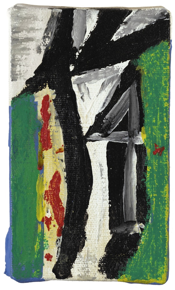 UNTITLED (WITH GREEN, YELLOW AND RED) by Robert Motherwell