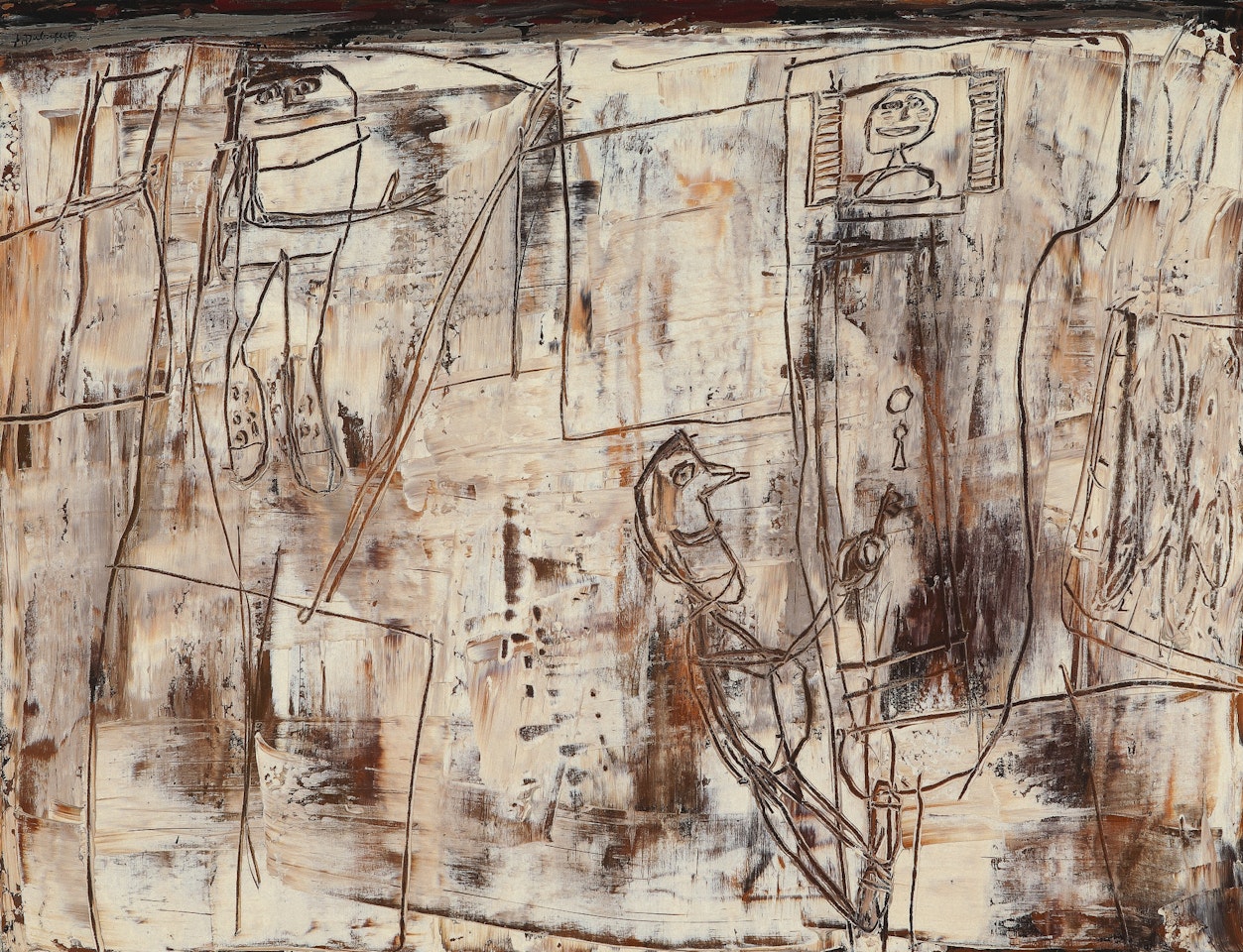 ENFIN CHEZ SOI by Jean Dubuffet