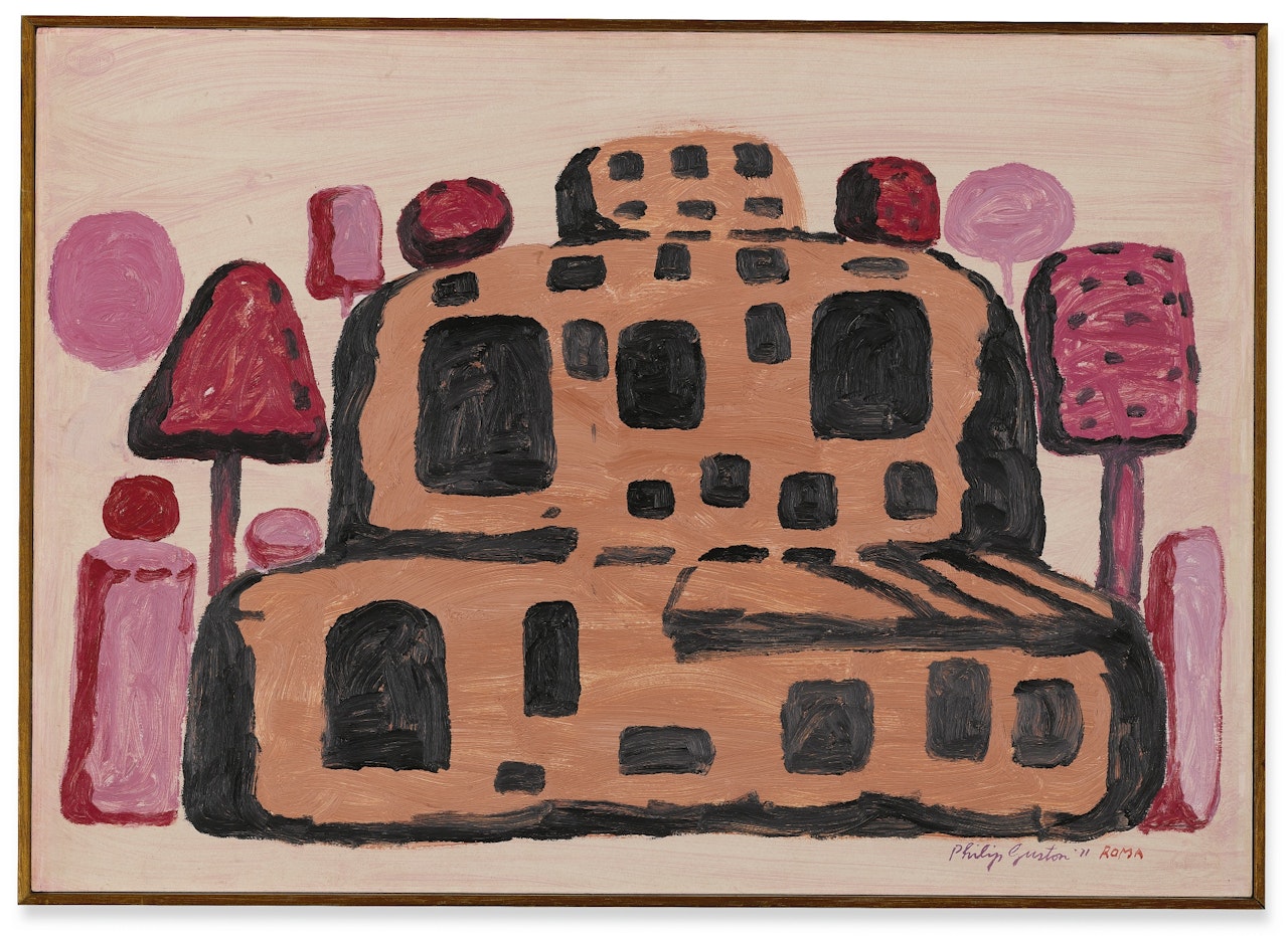 ANCIENT ROCK, OSTIA  by Philip Guston