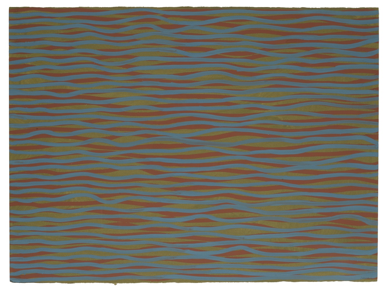 HORIZONTAL BRUSHSTROKES IN COLOR by Sol LeWitt