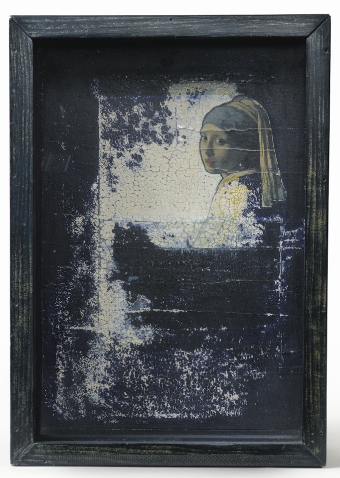 UNTITLED (HOTEL BOX WITH VERMEER DETAIL) by Joseph Cornell
