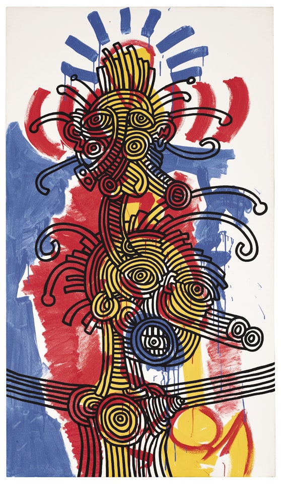 RED-YELLOW-BLUE #7 by Keith Haring