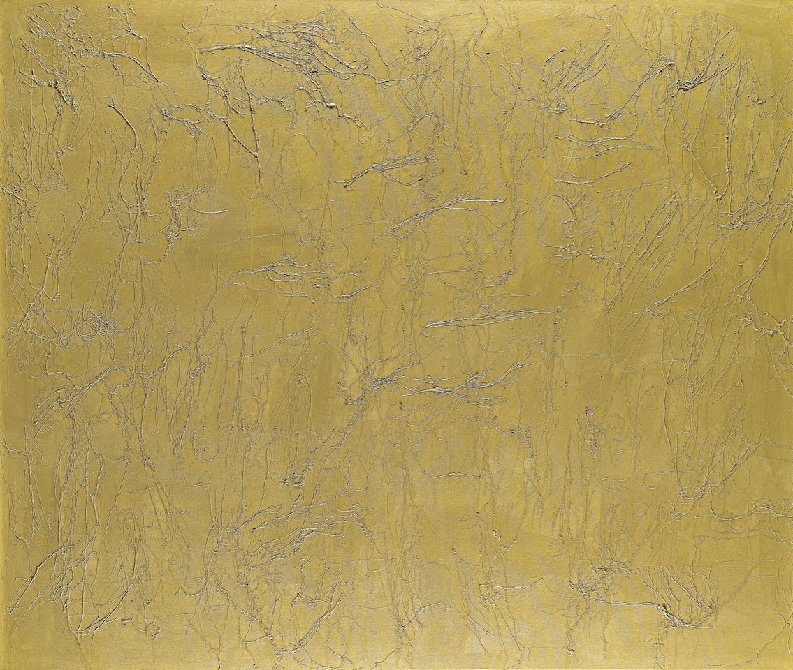 GOLDEN STRIPES by Ghada Amer