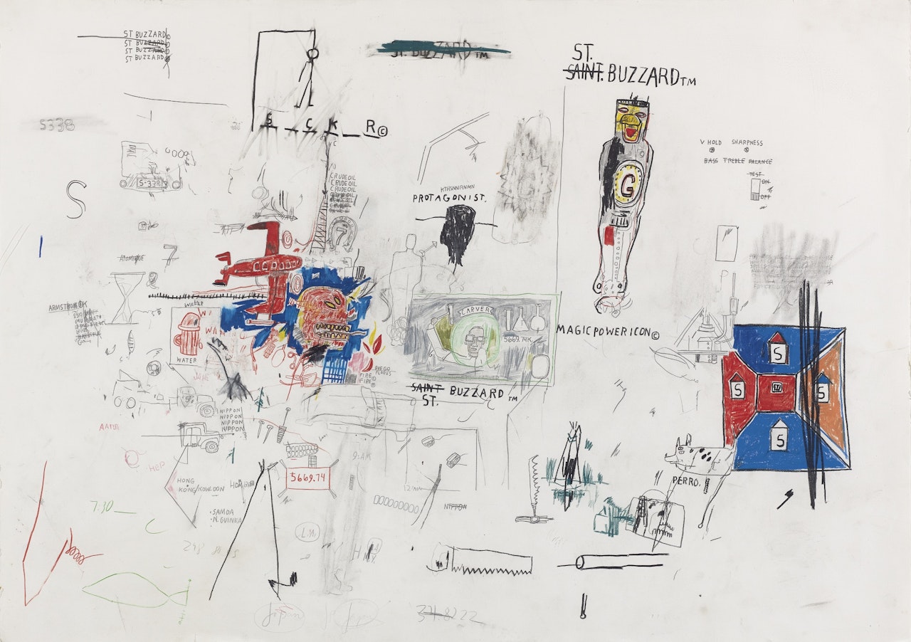ST. BUZZARD by Jean-Michel Basquiat