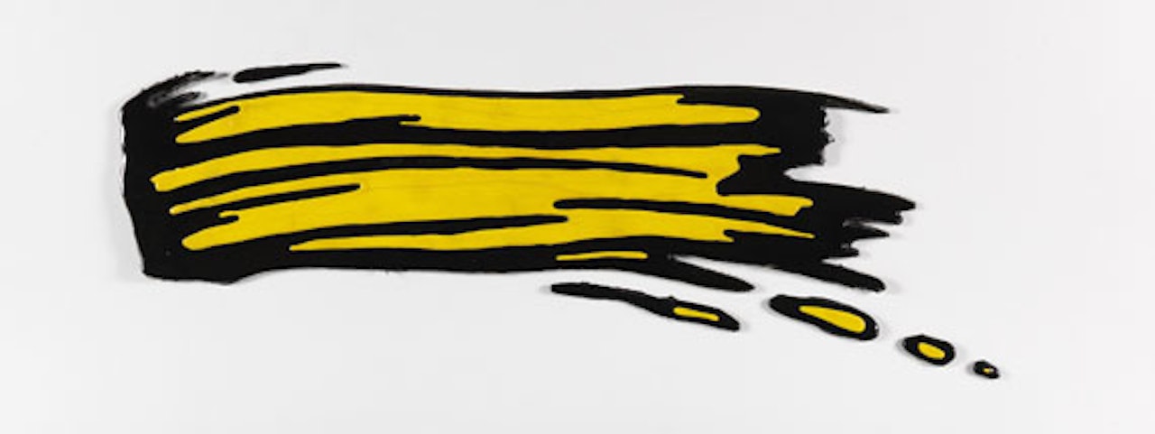 Brushstroke by Roy Lichtenstein