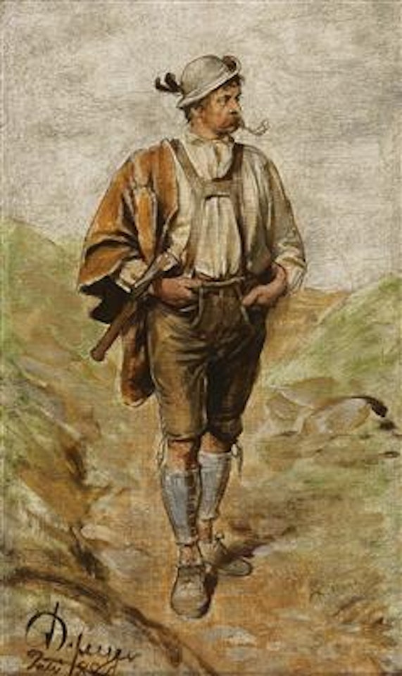 Farmer with Axe Returning Home by Franz von Defregger