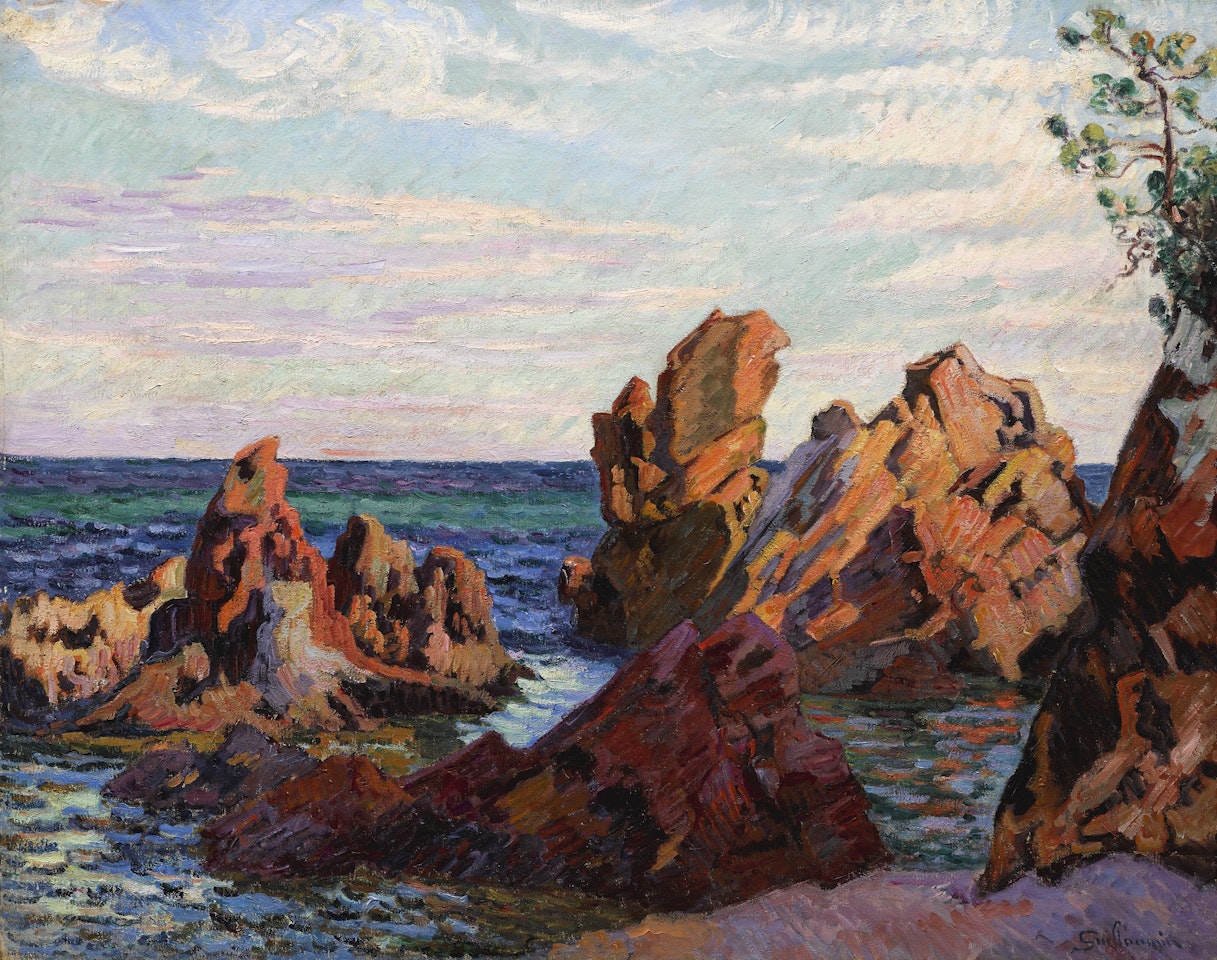 LES ROCHERS DE L'ÎLE BESSE by Armand Guillaumin
