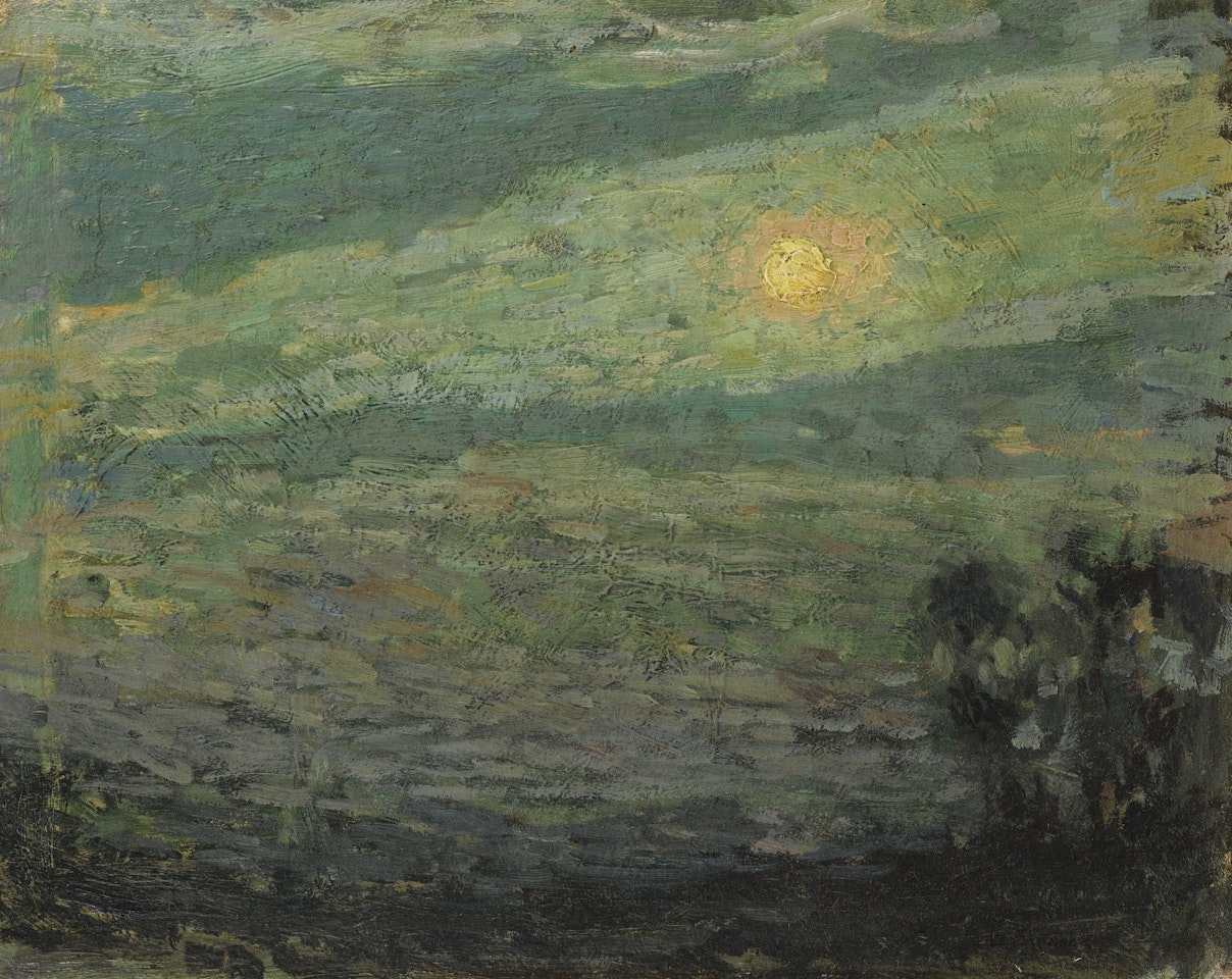 LE CIEL, CIEL DE LUNE, GERBEROY by Henri Le Sidaner