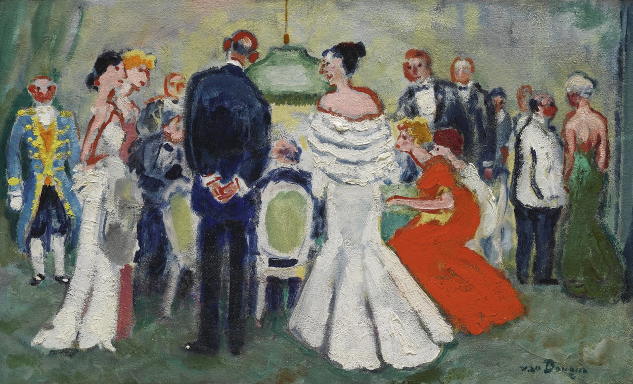 AU CASINO DE DEAUVILLE by Maurice Brianchon