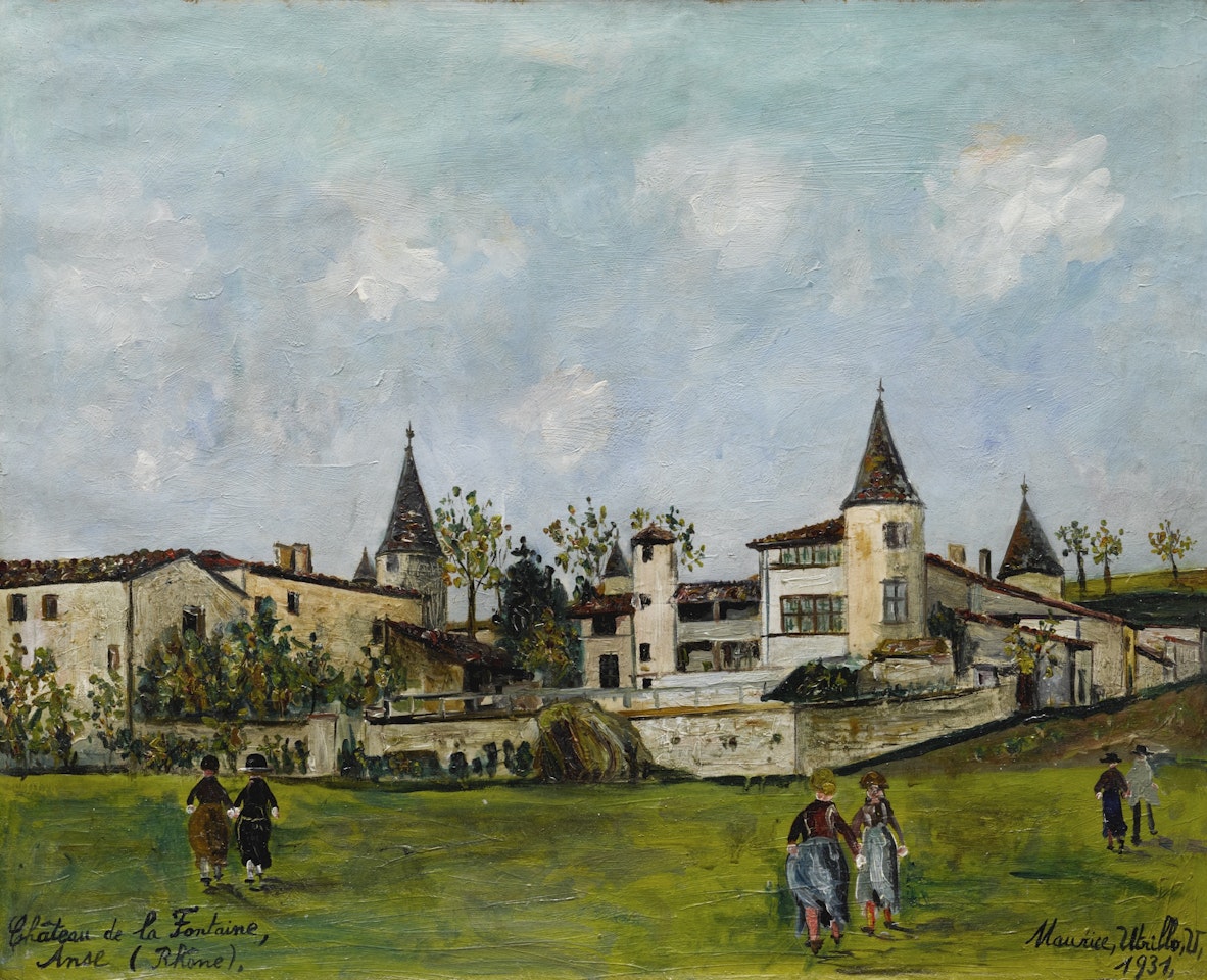 CHÂTEAU DE LA FONTAINE, ANSE (RHÔNE) by Maurice Utrillo