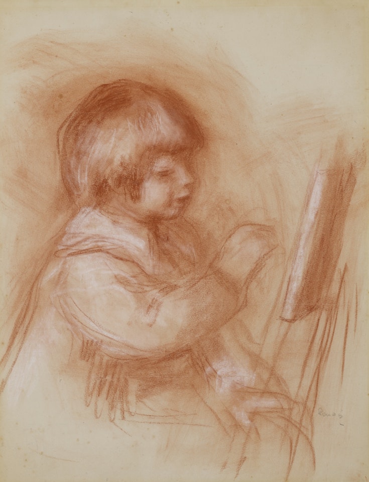 LE PETIT PEINTRE (COCO PEIGNANT) by Pierre-Auguste Renoir