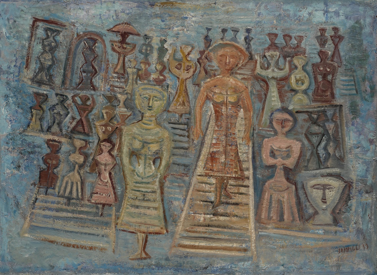 FESTA NOTTURNA (NIGHT PARTY) by Massimo Campigli