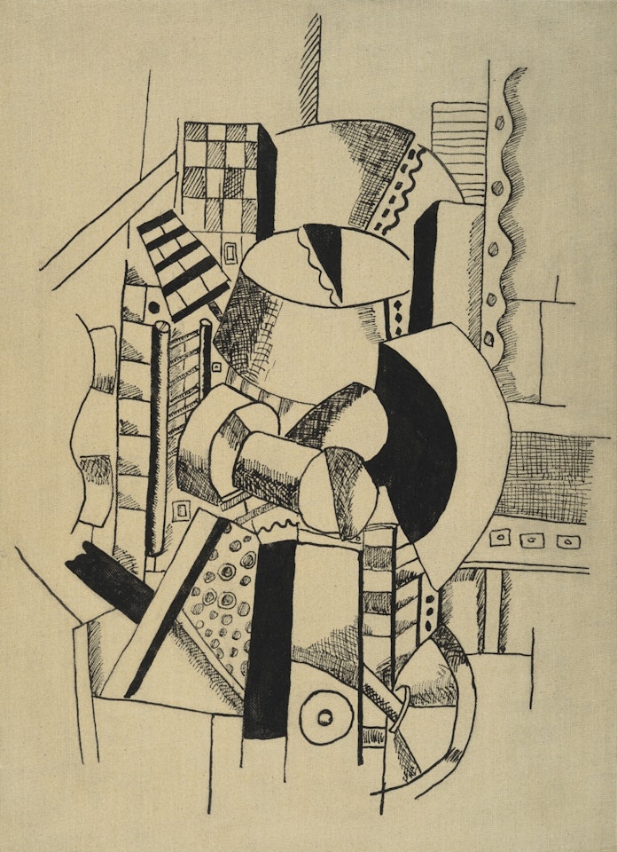 COMPOSITION AUX ELÉMENTS MÉCANIQUES by Fernand Leger