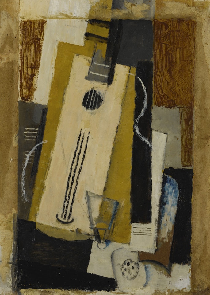 LA GUITARE ET L'AS DE TRÈFLE by Louis Marcoussis