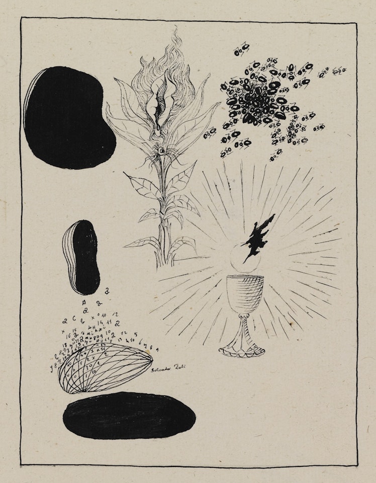 COMPOSITION POUR LE PROGRAMME DU FILM  L'ÂGE D'OR by Salvador Dali