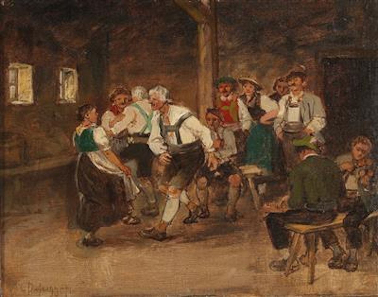 Dance on the Alm, study by Franz von Defregger