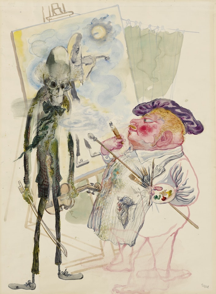 THE MOONSHINE FIDDLER by George Grosz