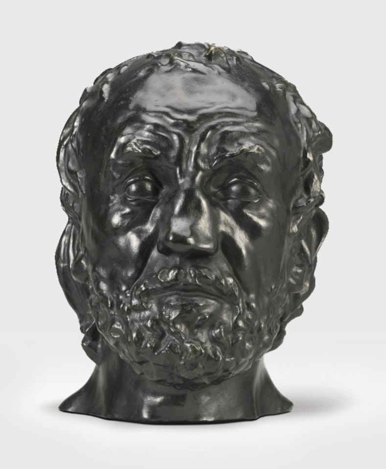 TÊTE DE L'HOMME AU NEZ CASSÉ, VERSION DITE TYPE II, PREMIER MODÈLE by Auguste Rodin