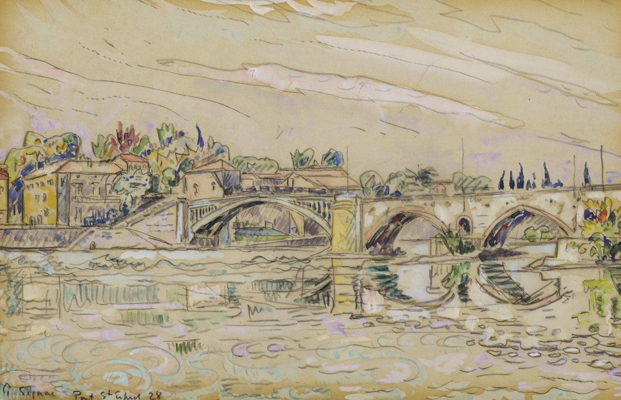 PONT SAINT ESPRIT by Paul Signac