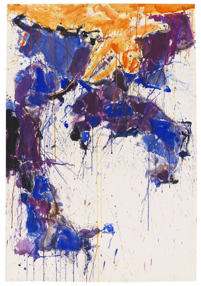 Over orange (SF58-058) by Sam Francis