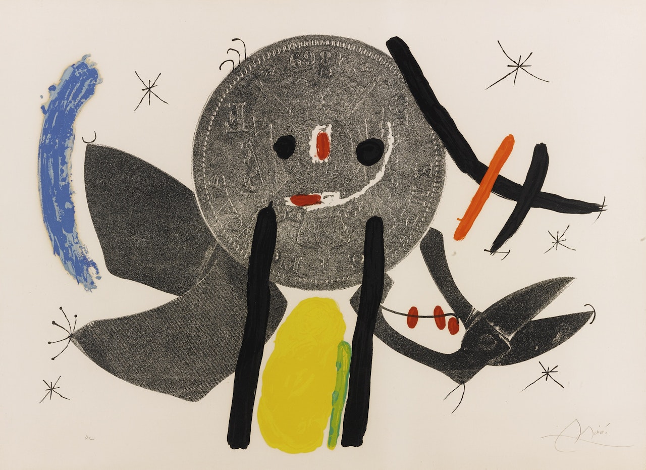 THE CROOKED PHYNANCIAL PHANG IV (M. 691) by Joan Miró