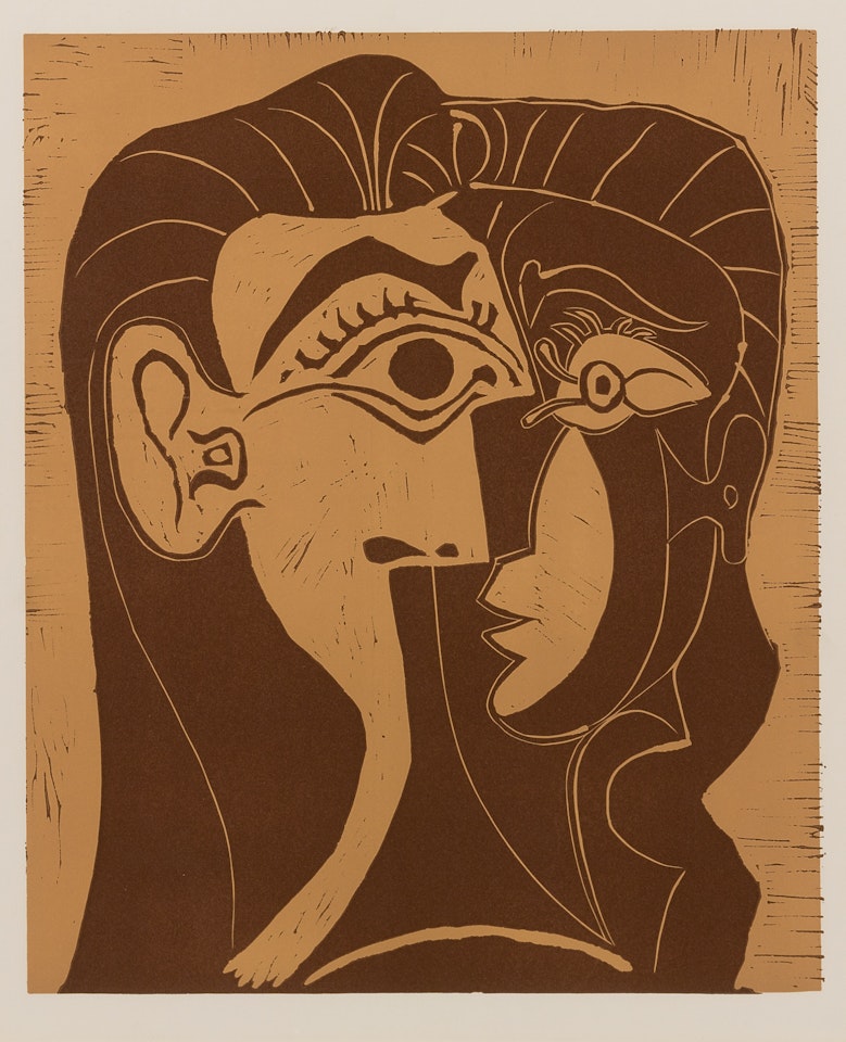 PORTRAIT DE JACQUELINE DE FACE. I (TÊTE DE FEMME) (B. 1064; BA. 1278) by Pablo Picasso