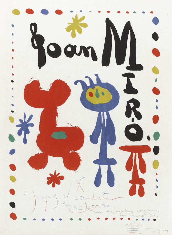 POSTER FOR EXHIBITION OF 1948 (M. 67) by Joan Miró