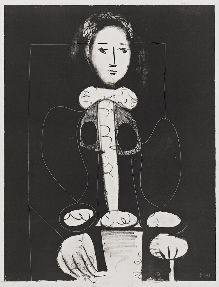 LE FEMME AU FAUTEUIL NO. 3 D'APRÈS LE JAUNE (M. 136) by Pablo Picasso